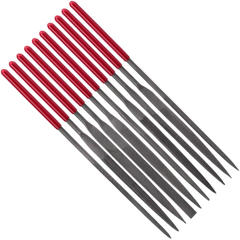 ANCIRS 10 Pack Needle File Set, Mini Needle Jewelry File Set, Hardened Alloy Strength Steel Files - Image 1
